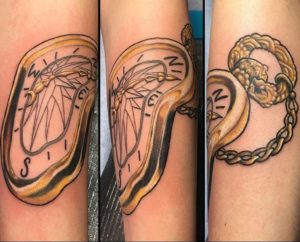 Alex Santaloci-Melting Clock-Tattoo-Charlotte-NC